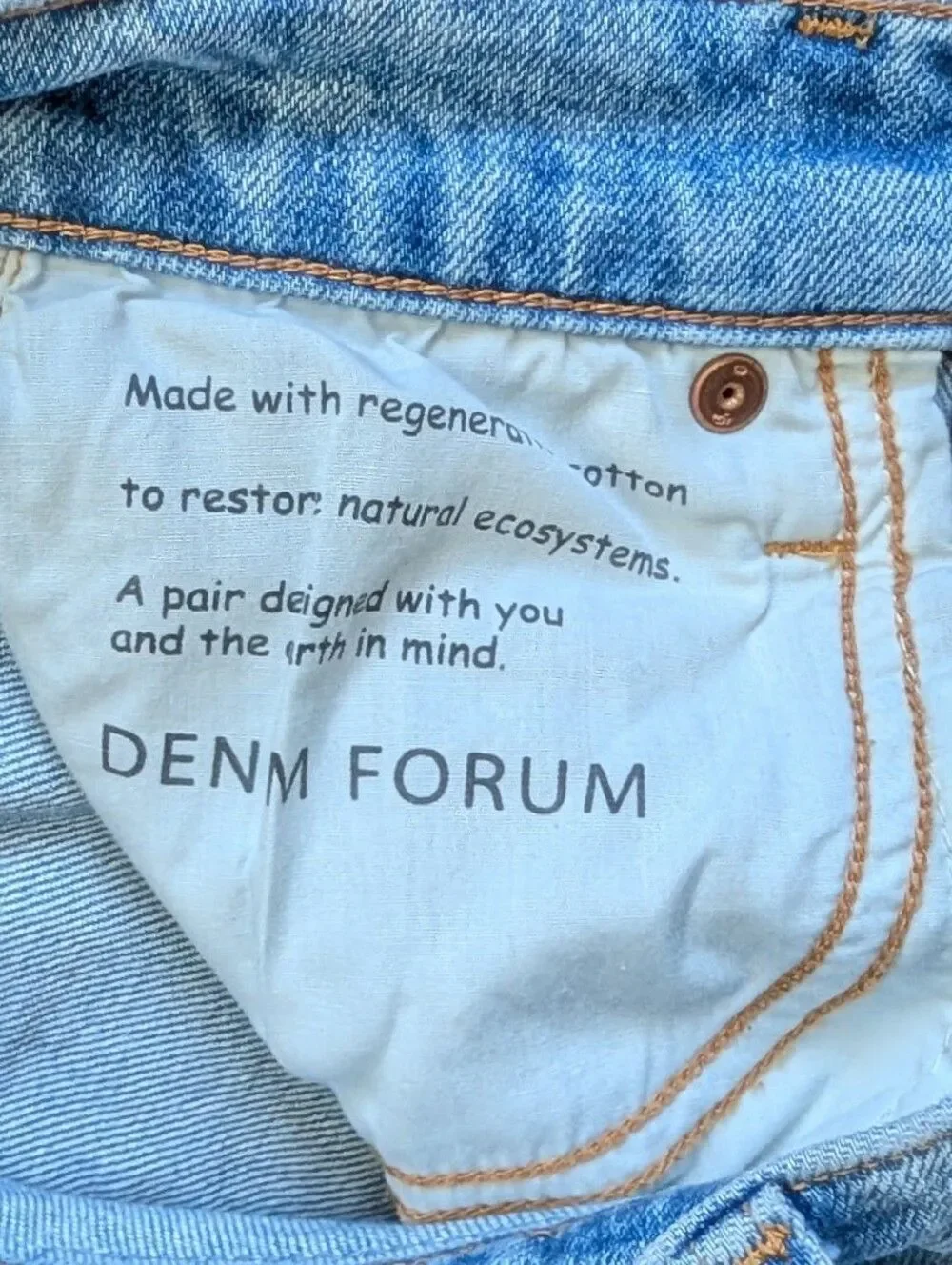 Aritzia Denim Forum Womens 7 yrs Bleu Taboo The Arlo Hi-Rise Cuff Jean Size 24